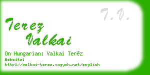 terez valkai business card