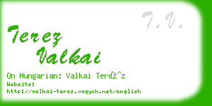 terez valkai business card